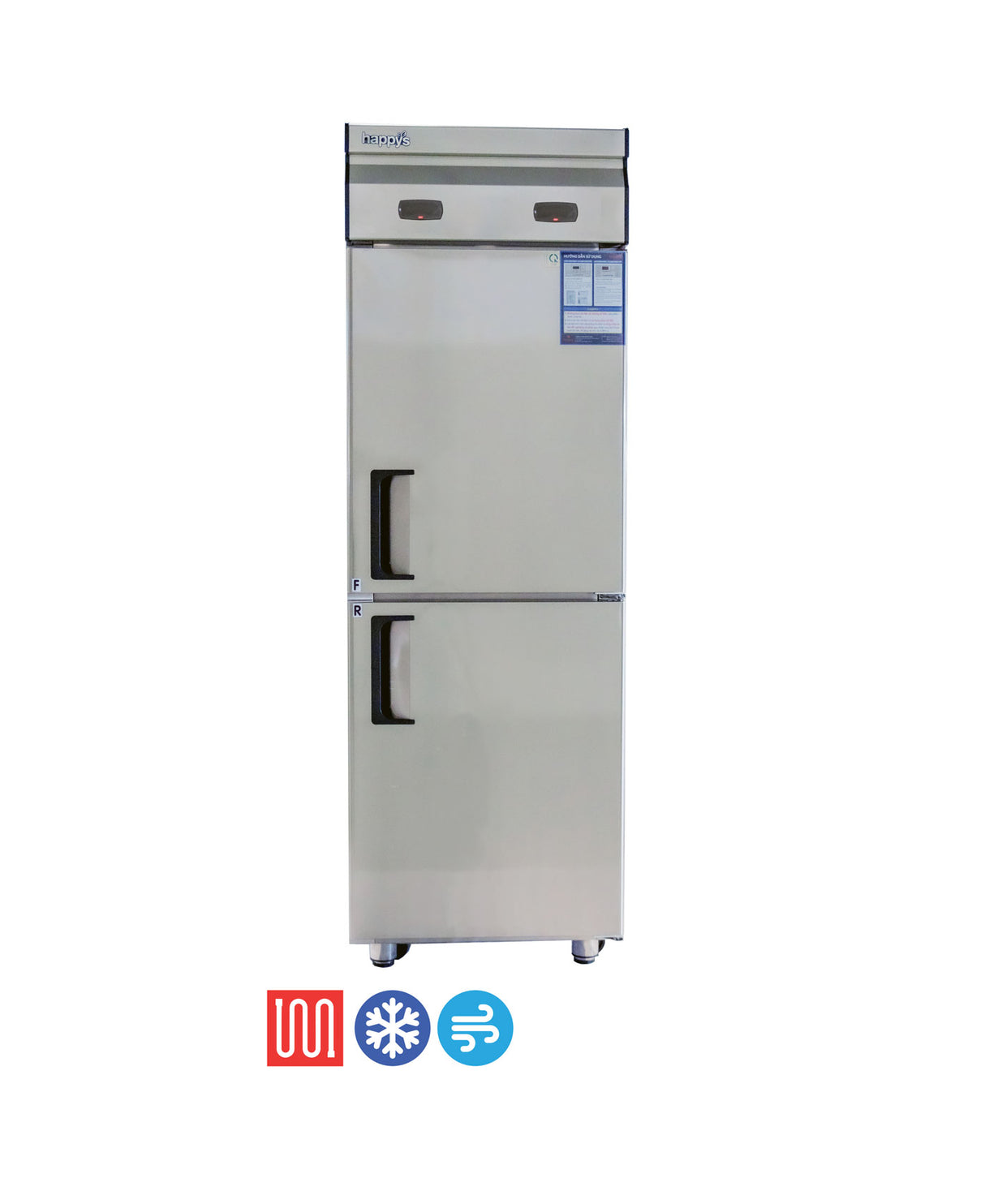 Tủ 2 cánh, 1 ngăn đông, 1 ngăn mát Happys HWA-25CFR