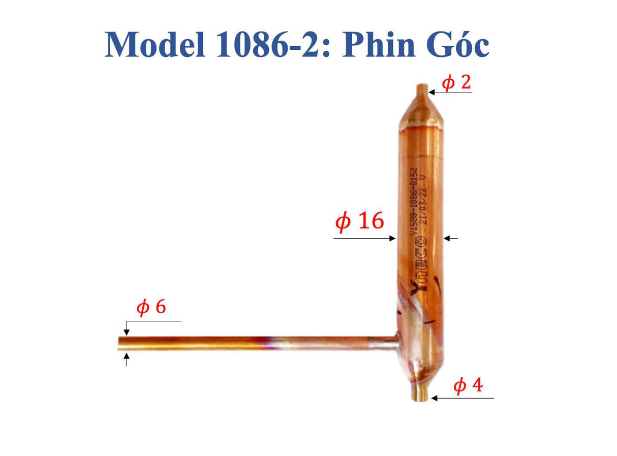 Phin lọc tủ lạnh Yneco, bộ lọc sấy cao cấp dùng cho tủ lạnh, tủ mát, tủ đông
