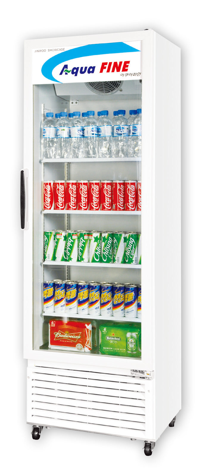 Tủ mát cánh kính Aqua FINE JW-300R, dung tích 250 lít