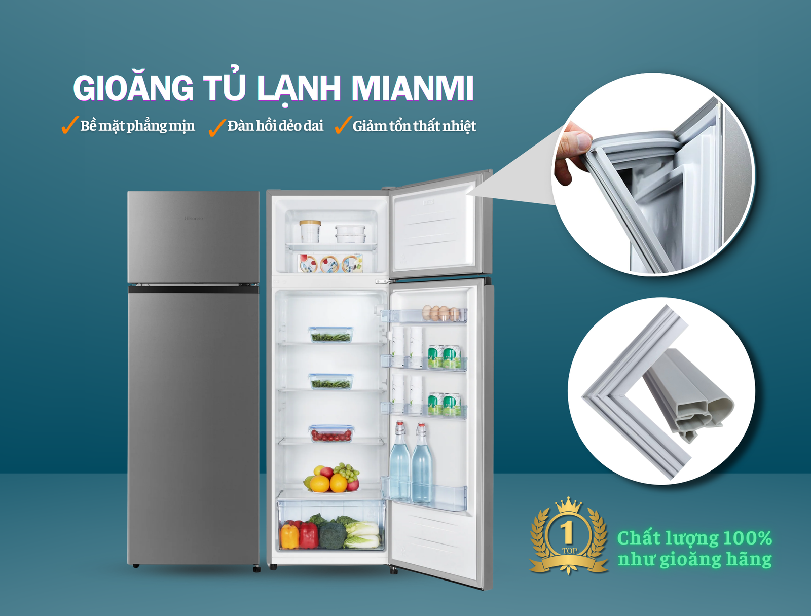 Giới thiệu gioăng tủ lạnh cao cấp MIANMI
