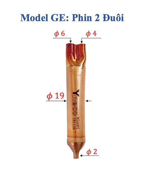 Phin lọc tủ lạnh Yneco, bộ lọc sấy cao cấp dùng cho tủ lạnh, tủ mát, tủ đông